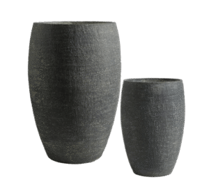 حوض GRC فاخر لون رمادي داكن بملمس خشن