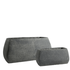 حوض GRC فاخر لون رمادي داكن بملمس خشن