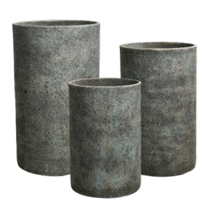 حوض GRC فاخر لون كاكي أخضر بملمس محفور