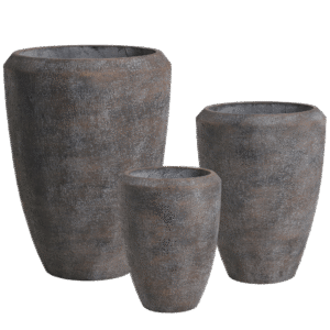 Luxury GRC planter in a mix of khaki green, white, and taupe brown colors.