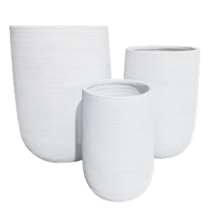 حوض فايبر كلاي فاخر لون أبيض