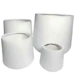 حوض فايبر كلاي فاخر لون أبيض