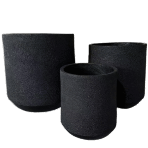 حوض فايبر كلاي فاخر لون أسود