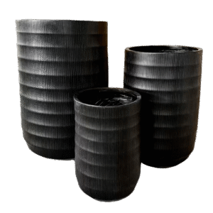 حوض فايبر كلاي فاخر لون أسود