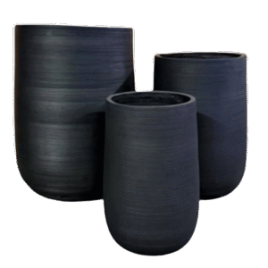 حوض فايبر كلاي فاخر لون أسود